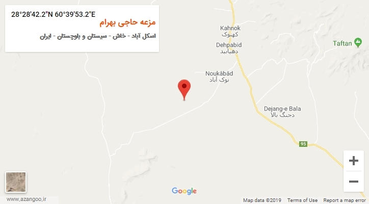 روستای مزعه حاجی بهرام بر روی نقشه
