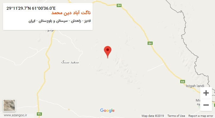 روستای ناگت آباد دین محمد بر روی نقشه