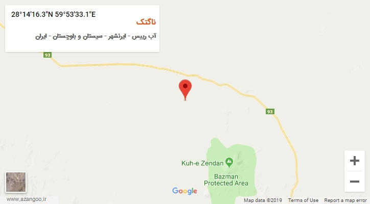 روستای ناگتک بر روی نقشه