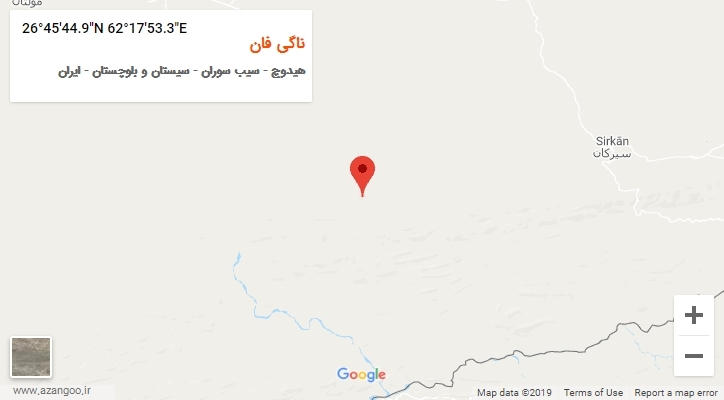 روستای ناگی فان بر روی نقشه