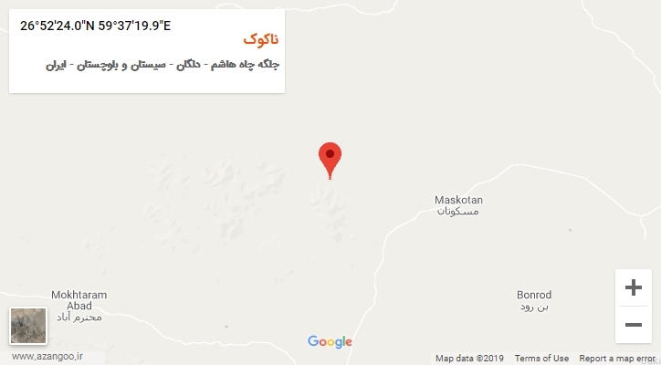 روستای ناکوک بر روی نقشه