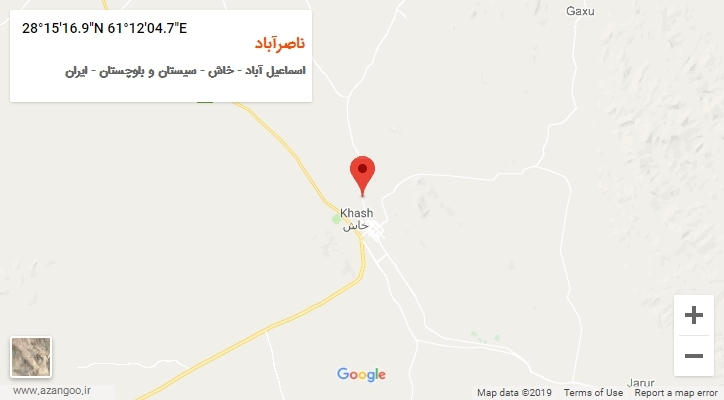روستای ناصرآباد بر روی نقشه