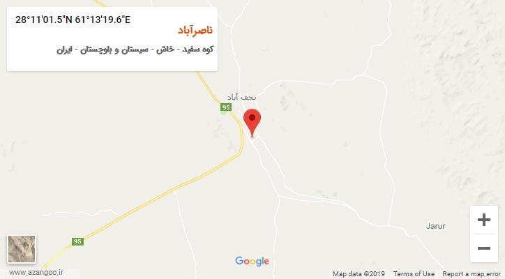 روستای ناصرآباد بر روی نقشه