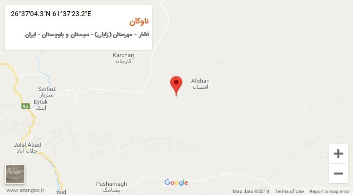روستای ناوکان بر روی نقشه