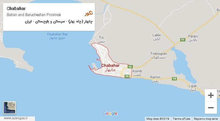 دهستان نگور بر روی نقشه