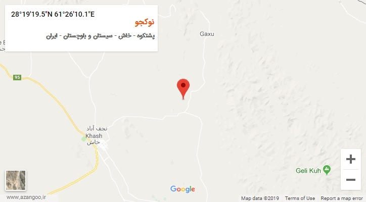 روستای نوکجو بر روی نقشه