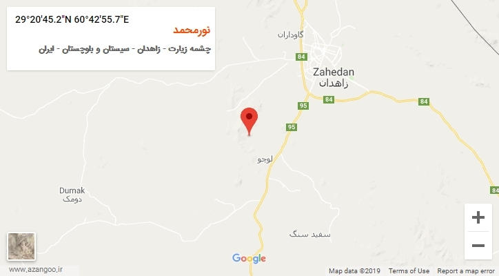 روستای نورمحمد بر روی نقشه