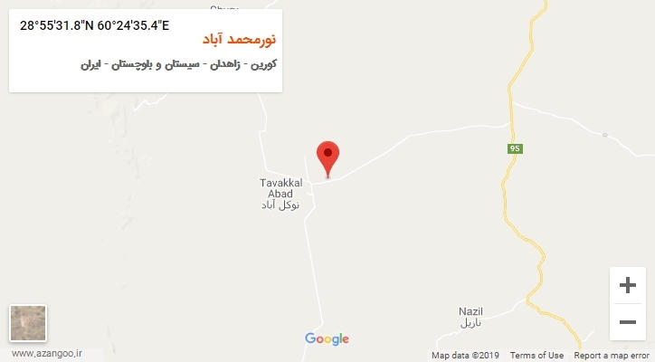 روستای نورمحمد آباد بر روی نقشه