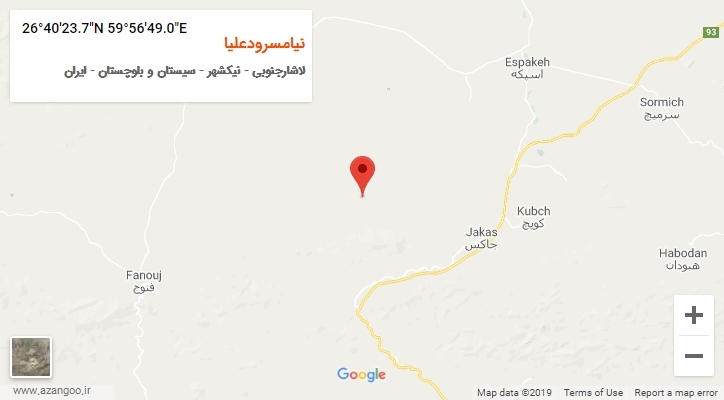 روستای نیامسرودعلیا بر روی نقشه