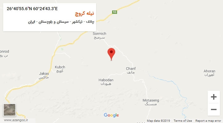روستای نیله کروچ بر روی نقشه