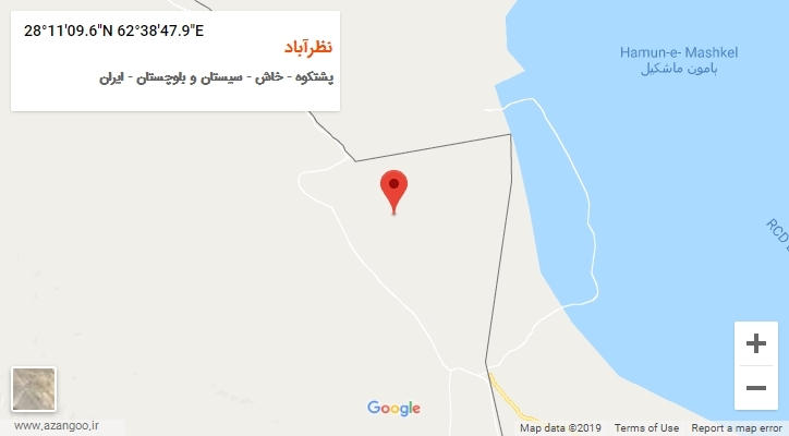 روستای نظرآباد بر روی نقشه