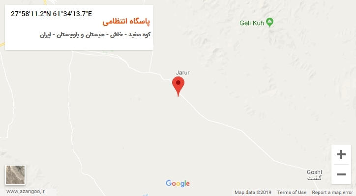 روستای پاسگاه انتظامی بر روی نقشه