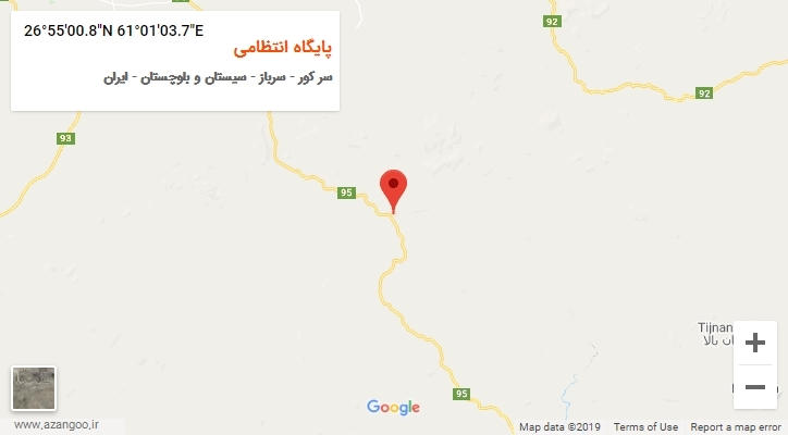 روستای پایگاه انتظامی بر روی نقشه