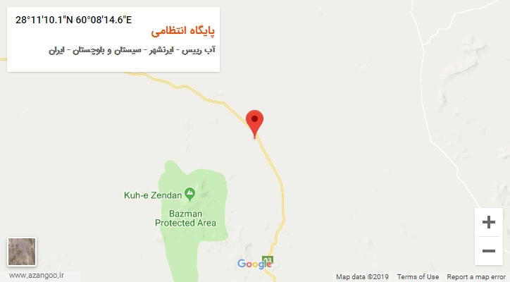 روستای پایگاه انتظامی بر روی نقشه
