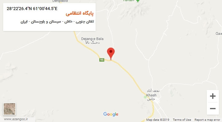 روستای پایگاه انتظامی بر روی نقشه