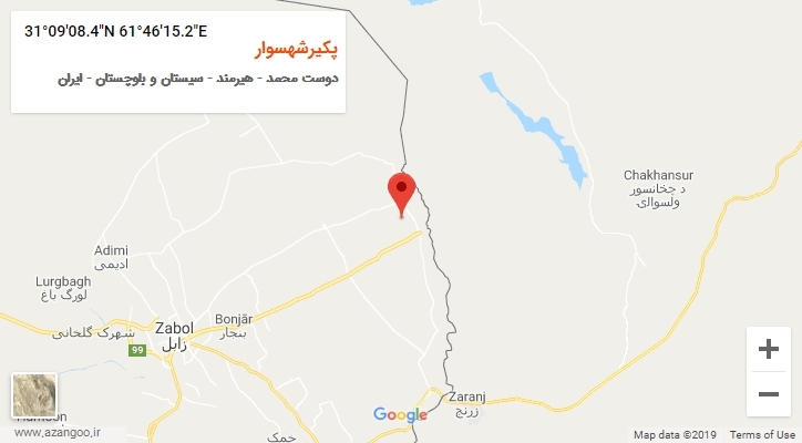 روستای پکیرشهسوار بر روی نقشه