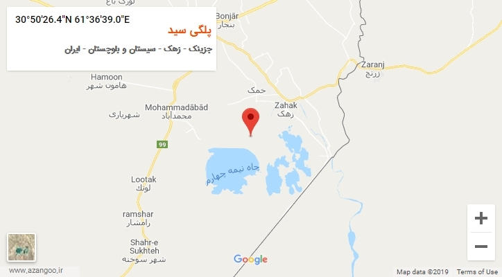 روستای پلگی سید بر روی نقشه