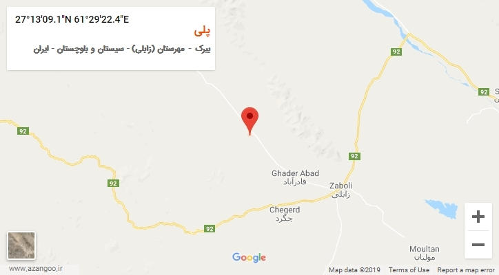 روستای پلی بر روی نقشه