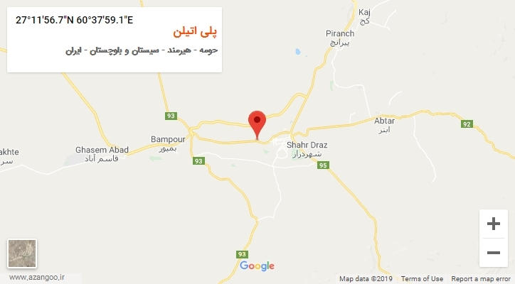 روستای پلی اتیلن بر روی نقشه