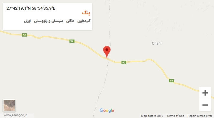 روستای پنگ بر روی نقشه