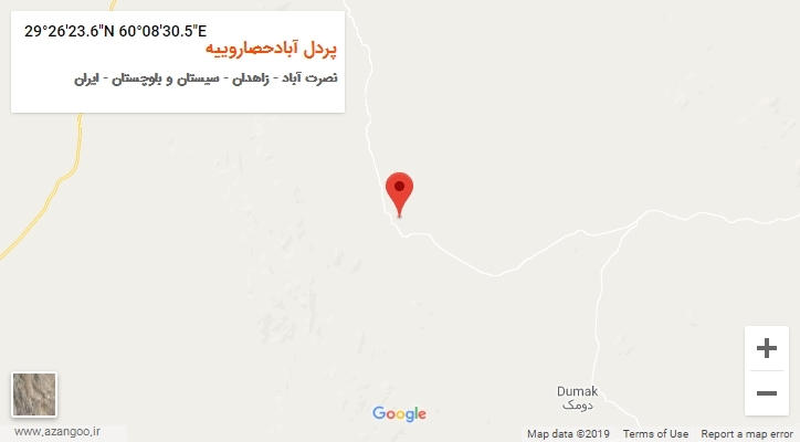 روستای پردل آبادحصاروییه بر روی نقشه