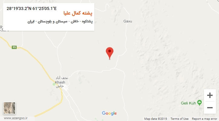 روستای پشته کمال علیا بر روی نقشه