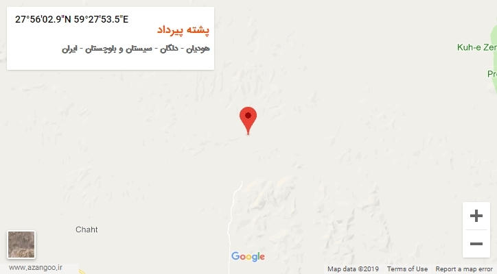 روستای پشته پیرداد بر روی نقشه