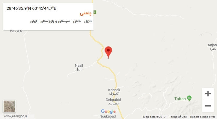 روستای پتمتی بر روی نقشه