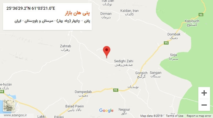 روستای پتی هان بازار بر روی نقشه