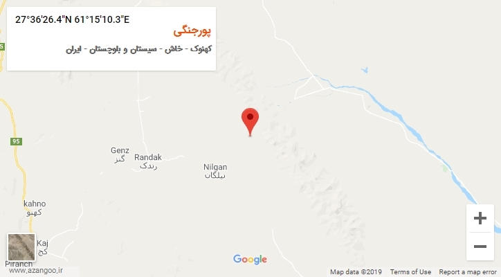 روستای پورجنگی بر روی نقشه