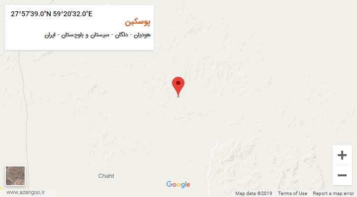 روستای پوسکین بر روی نقشه