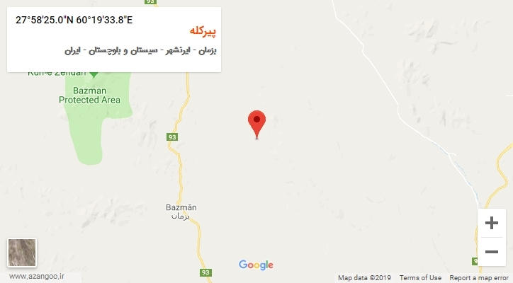 روستای پیرکله بر روی نقشه