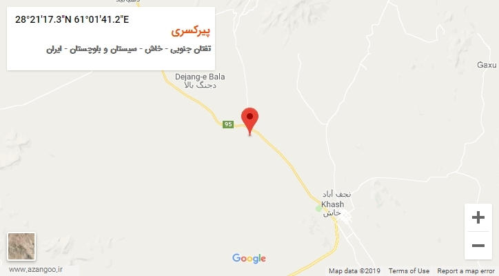 روستای پیرکسری بر روی نقشه