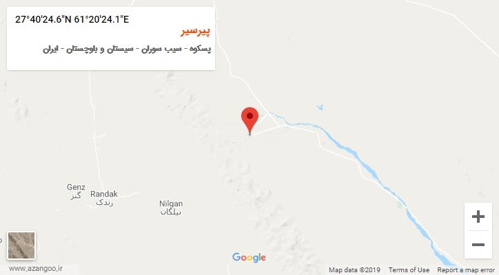 روستای پیرسیر بر روی نقشه