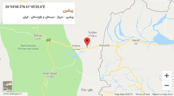 روستای پیشین بر روی نقشه