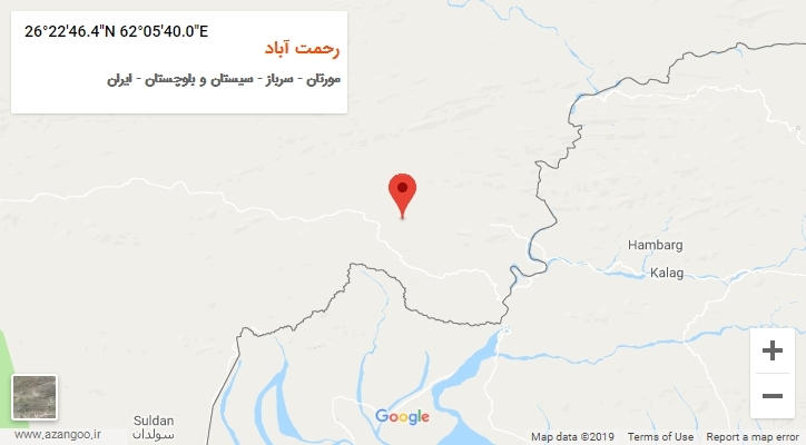 روستای رحمت آباد بر روی نقشه