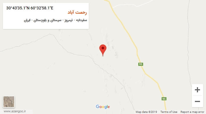 روستای رحمت آباد بر روی نقشه