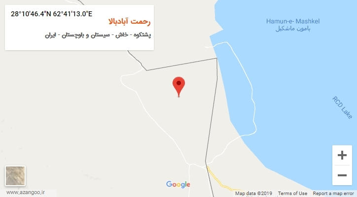 روستای رحمت آبادبالا بر روی نقشه