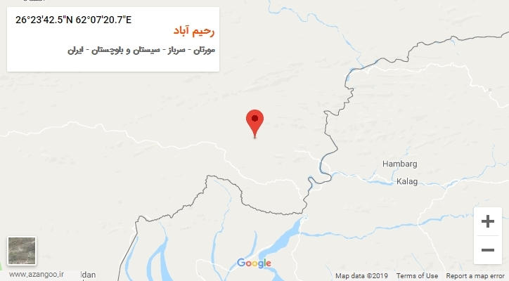 روستای رحیم آباد بر روی نقشه