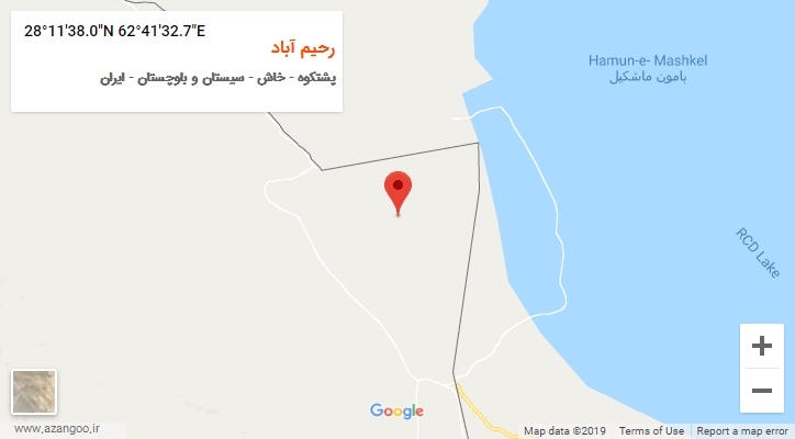 روستای رحیم آباد بر روی نقشه