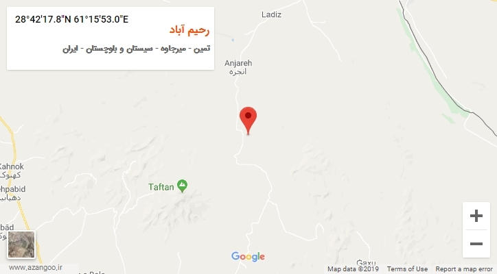 روستای رحیم آباد بر روی نقشه