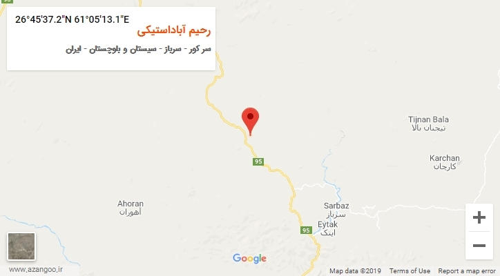 روستای رحیم آباداستیکی بر روی نقشه
