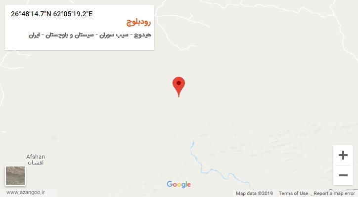 روستای رودبلوچ بر روی نقشه