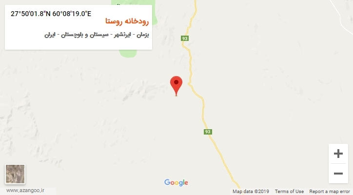 روستای رودخانه روستا بر روی نقشه