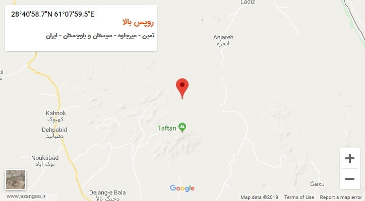 روستای روپس بالا بر روی نقشه