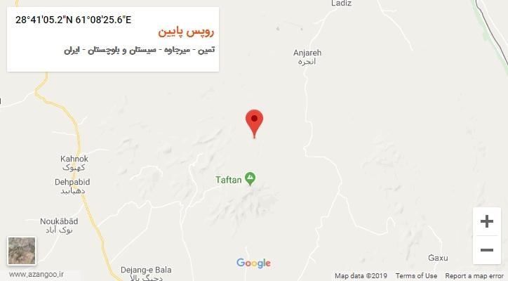 روستای روپس پایین بر روی نقشه