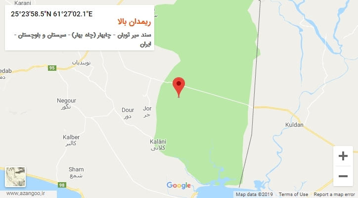 روستای ریمدان بالا بر روی نقشه