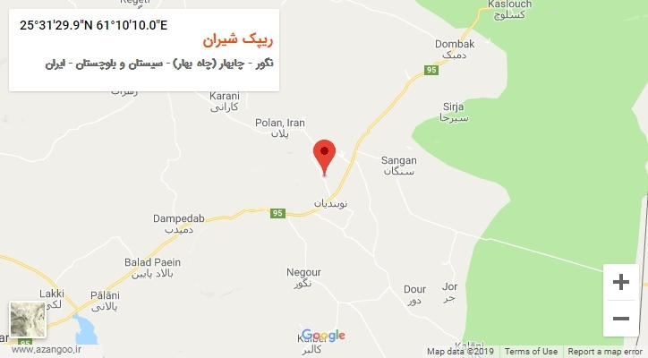 روستای ریپک شیران بر روی نقشه