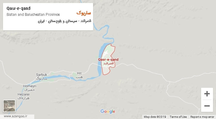 دهستان ساربوک بر روی نقشه