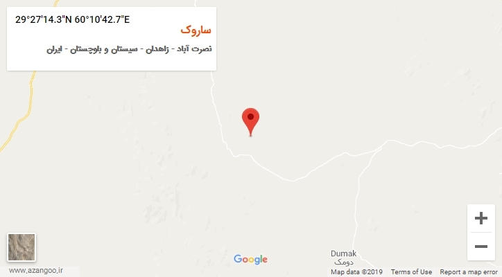 روستای ساروک بر روی نقشه